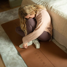 Load image into Gallery viewer, Inhale Exhale Super Grip Yoga Mat Caramel/ Beige: 3,5 mm