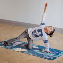 Load image into Gallery viewer, Kids Yoga Mat by Karin Lundström Design: Green Forest
