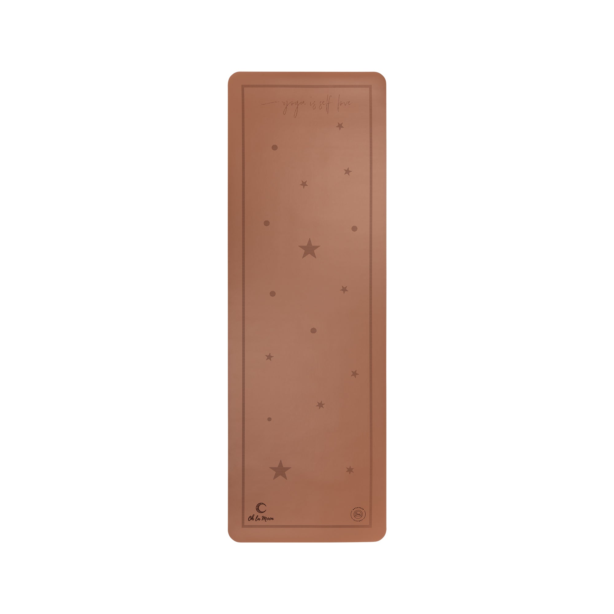 Oh la moon Super Grip Yoga Mat Beige /caramel: 3,5 mm – Grounded
