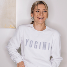 Load image into Gallery viewer, Yogini embroidered sweatshirt White// Grey