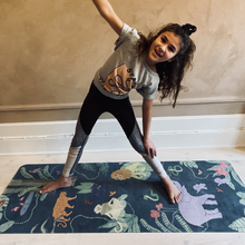 Load image into Gallery viewer, Kids Yoga Mat by Karin Lundström Design: Green Forest