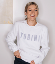 Load image into Gallery viewer, Yogini embroidered sweatshirt White// Grey